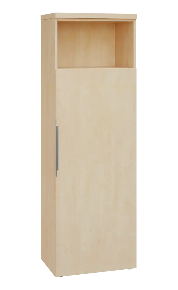 SIN 5 - 6DN kancelářská skříň, 1-dveřová/nika, pravá, 1820x600x400, bříza světlá